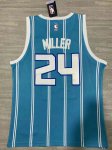 Maillot de Basket #24 Miller Hornets Bleu Brodé